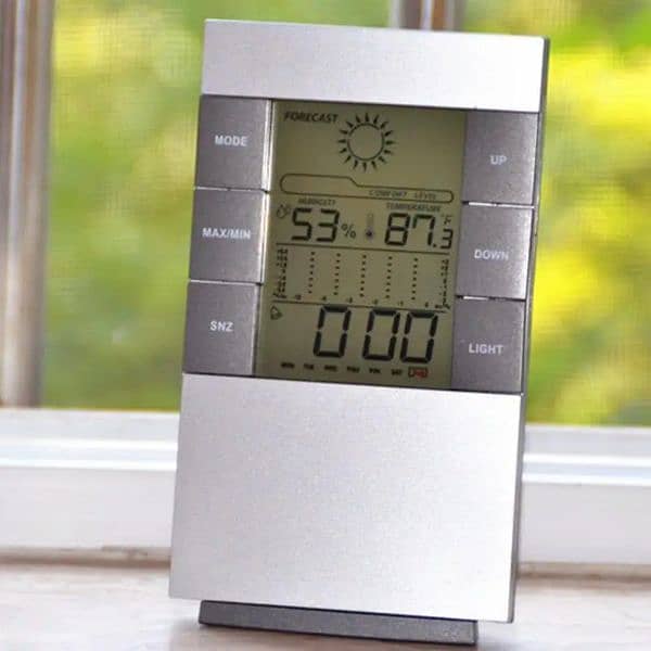 Table Alarms Clock With Weather Forecast,Temperature & humidity 2