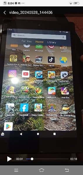 Amazon fire HD 8"inch 7th generation USA stock All games n aaps fast 9