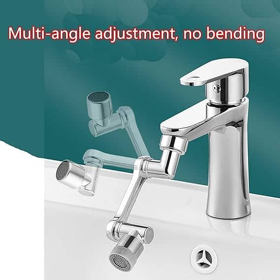 1080°Rotatable Faucet Aerator Bathroom Washbasin Tap Splash Filter Kit 2