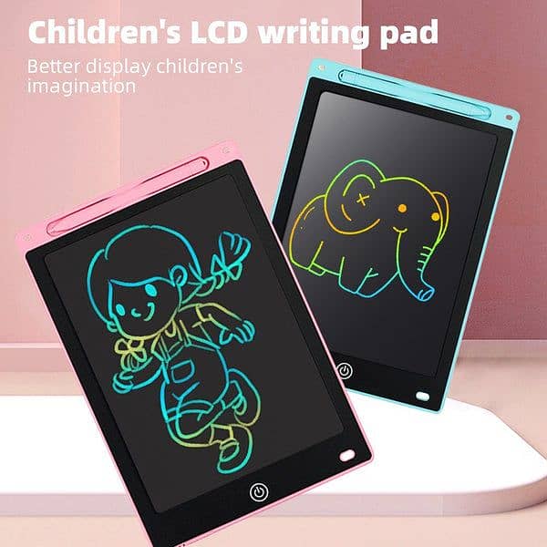 Lcd Panel Colourful Writing Tablet For Kidds 2