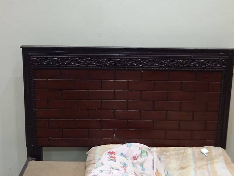 Wooden Bed for sale good condition 0321//512/0593 1