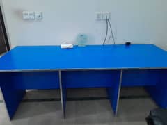 partition table with two movable  chairs