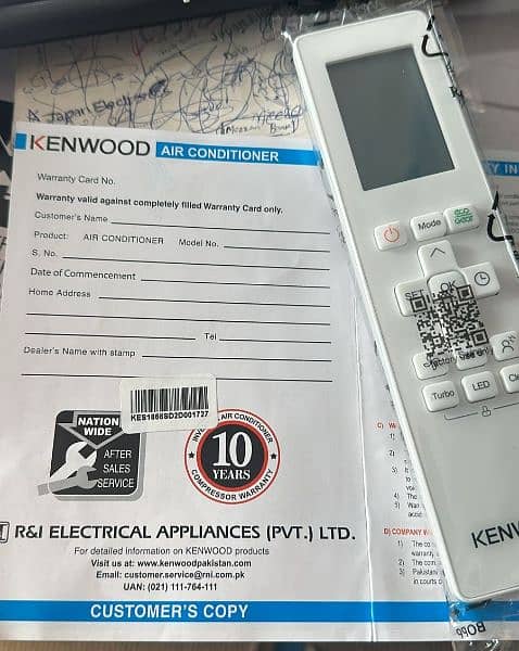 Kenwood AC DC inverter brand new T3 series model 2024 4