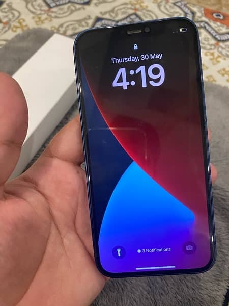 Iphone 12 128gb factory unclocked non pta blue color 5