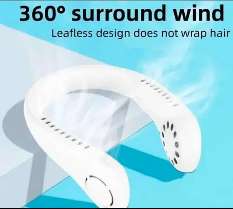 Mini portable neckband fan 1