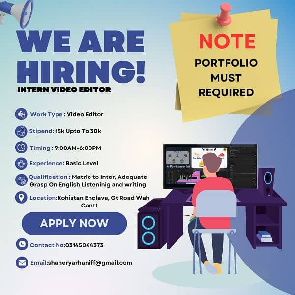 Video Editor Required salary  30k - 90k 1