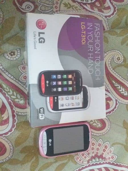 LG-T310i Brand New Mobile Pink Color 2