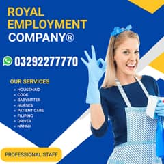 Provide House Maids,  Driver, Helpers, Couples, Patient Care available