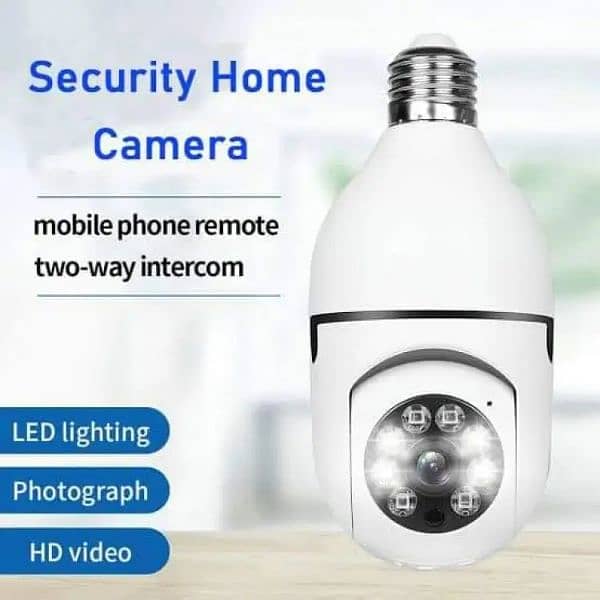 CCTV Camera Wifi Night Vision Bulb Security PTZ Smart WiFi Camera 3