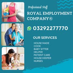 House Maids/ BabySitter /Driver/Patient Care/ Nanny /Helper/Available