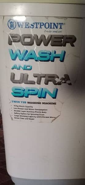 Wespoint washing machine 10kg like new 2