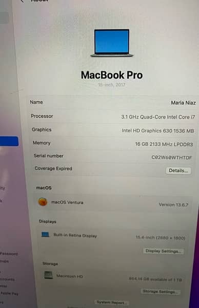 Macbook Pro 2017 Model Best Condition as in Pics 7