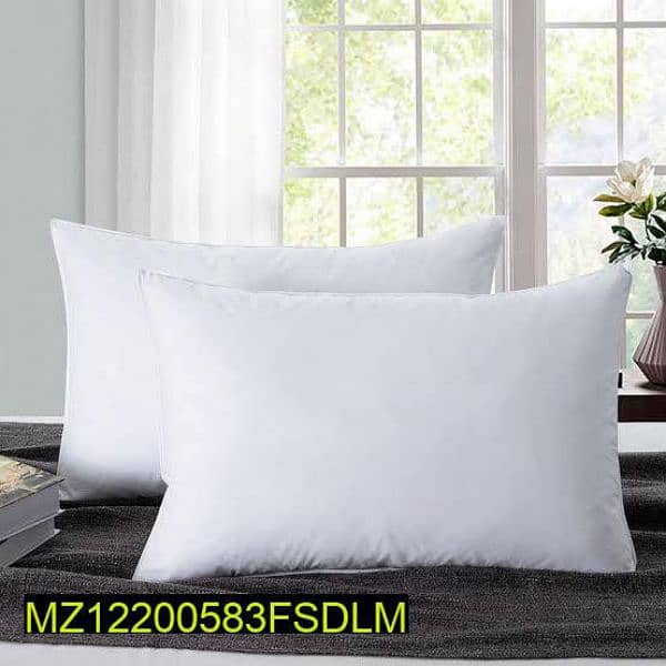 2pc polyester bed pillows set 1