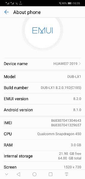 Argent sale huawei 7 2019 3
