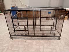 Flying cage colony fix angle moti wire mein with wheels size 6*3*3