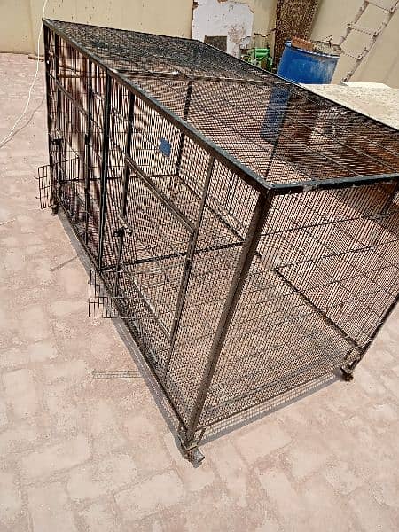 Flying cage colony fix angle moti wire mein with wheels size 6*3*3 9