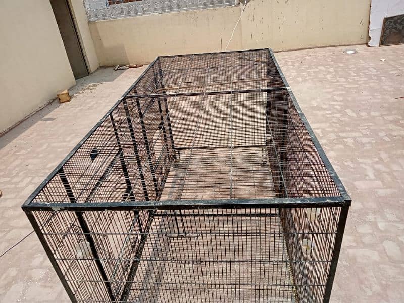 Flying cage colony fix angle moti wire mein with wheels size 6*3*3 10