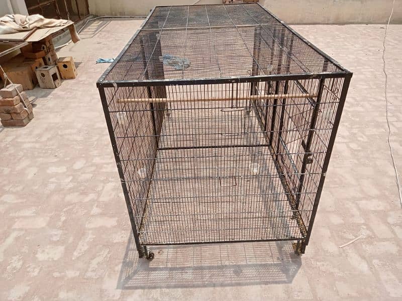 Flying cage colony fix angle moti wire mein with wheels size 6*3*3 15
