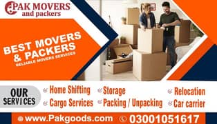 PakMovers and shifting service and Movers and Packers and transport