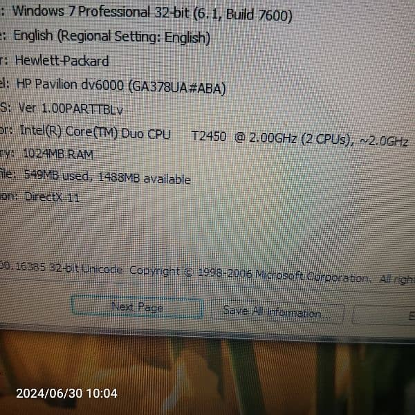 windows Laptop core 2 duo 03365616841 Intel HP Rawalpindi 5