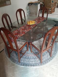 Dining Table with  6 chairs up for sale
