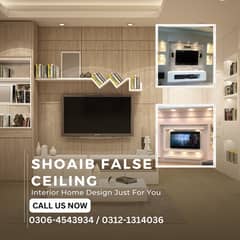 False Ceiling work, Hoom Decor , Pop false Ceiling services 0