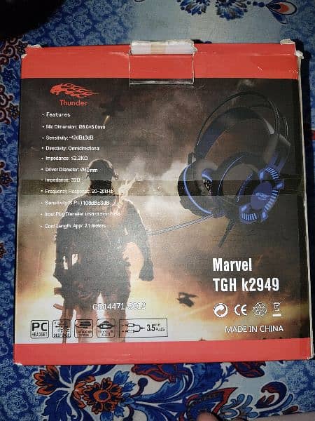 headphones for sale THUNDER MARVEL TGH K2949 1