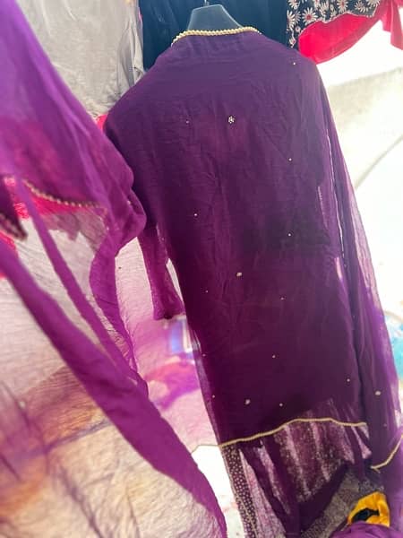 Purple colour full heavy bridal maxsi 6