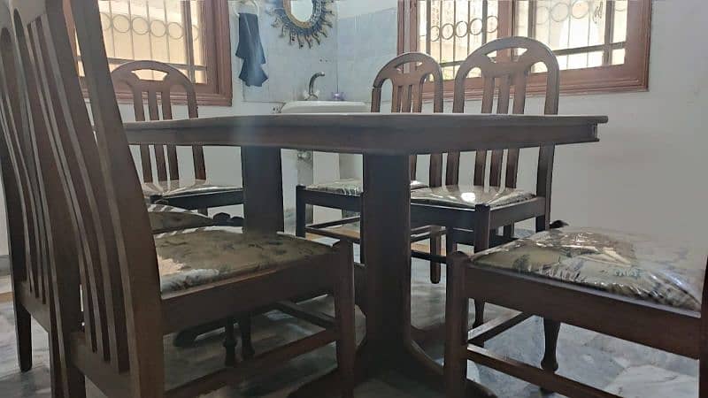 6 chairs dining table 2