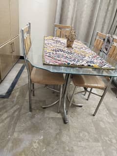 5 chairs dining table for sale
