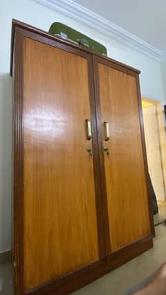 2 Door wooden wardrobe