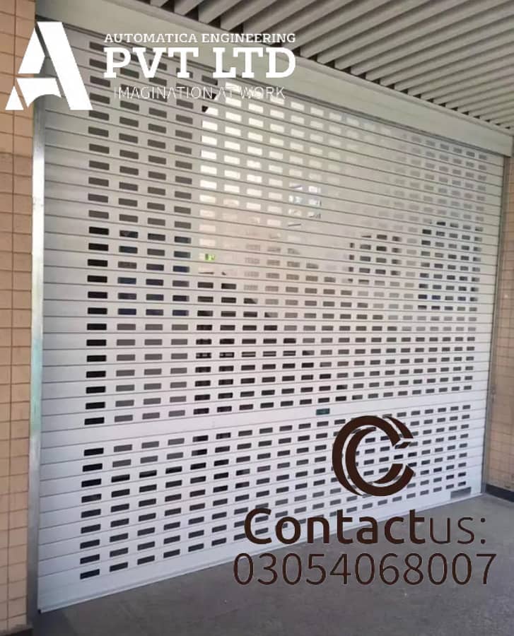 automatic motorzied roller shutter doors 7