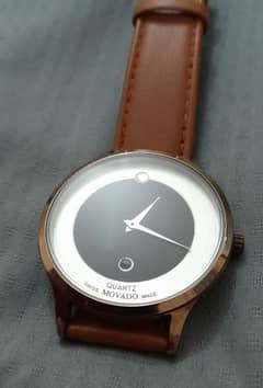 Brown Leather Wrist Watch for Men