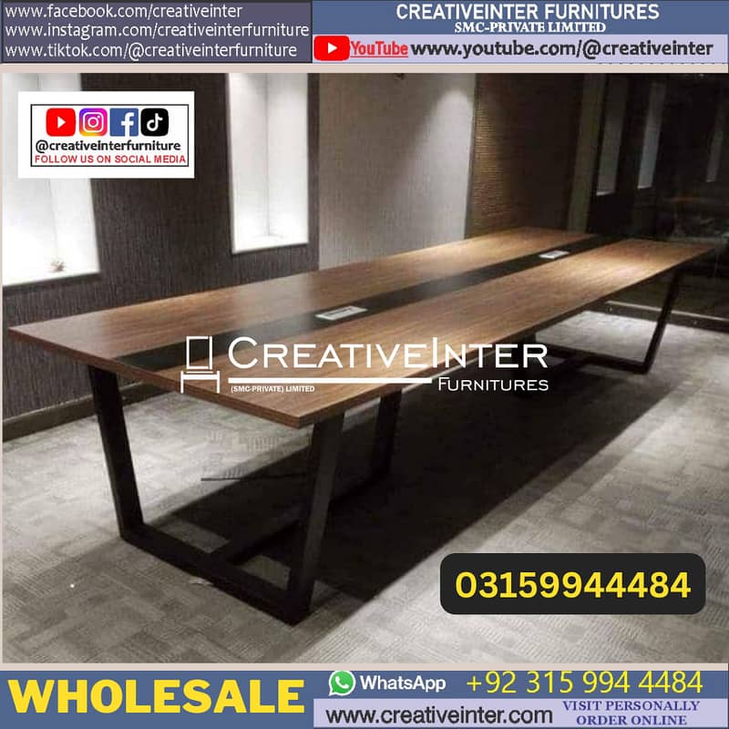 Office Workstation table Meeting Conference Chair Manager Boss Desk 4