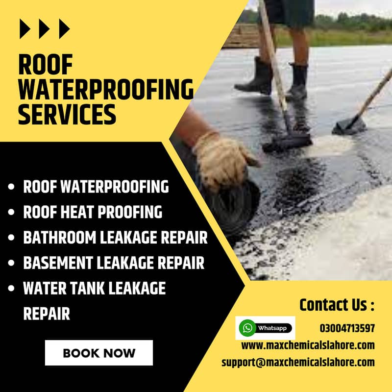 Waterproofing Services. Roof Heat Proofing , Bathroom Leakage 4