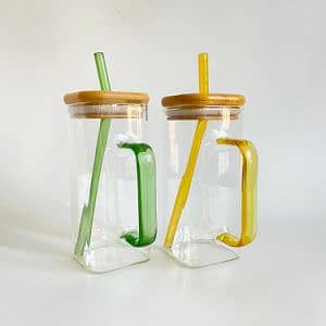 multi glass juice mugs two piece set 0