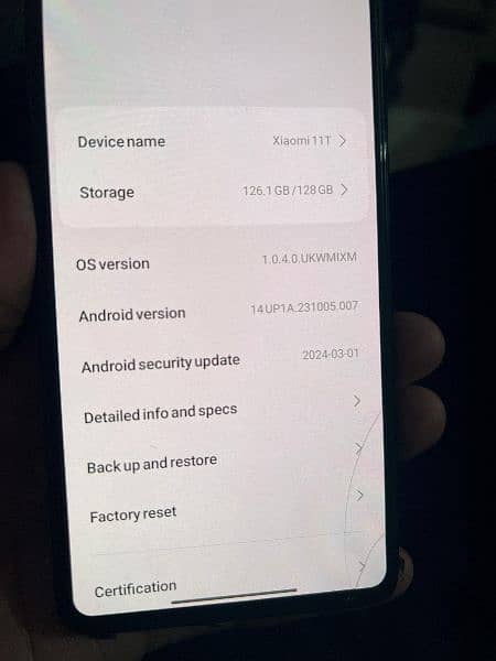 Xiaomi 11t Non PTA with complete box 8