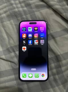 iPhone 14 pro max 128gb Deep Purple FU LLA BT 100 10/10 condition