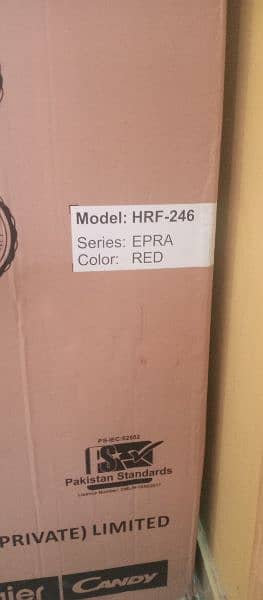 HAIER model HRF-246 color RED new brand sealed pack 1