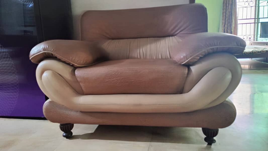 6 Seater Leather Sofa 2