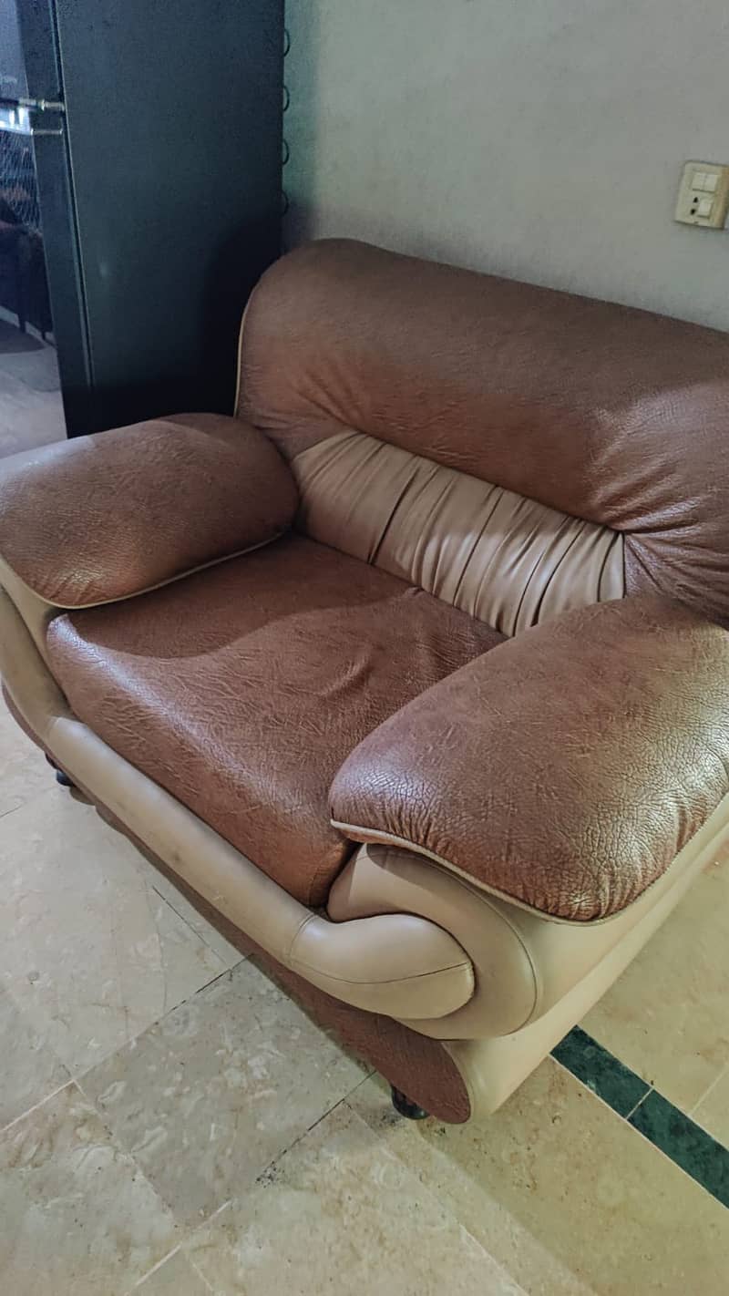 6 Seater Leather Sofa 3