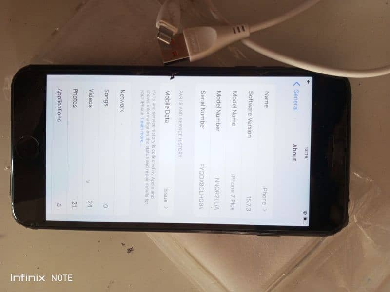 I Phone 7plus Non Pta Batry Health 91% Orignal  ( Exchng posible ) 3