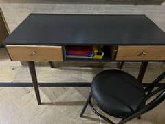 study table with cution chair