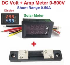 DC Solar Volt Amp Meter DC 0-500V 200A Voltmeter