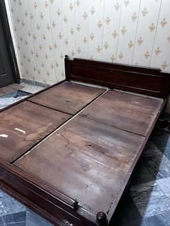 Secondhand single/double bed for sale