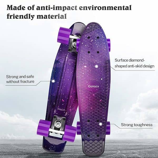 Gonex Mini Cruiser Skateboard for Girls Kids Boys Youth 0