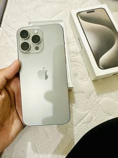 iPhone 15 pro max, physical + esim, complete box