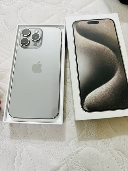 iPhone 15 pro max, physical + esim, complete box 4