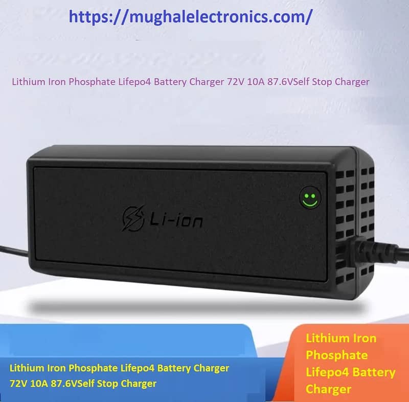 Lithium Iron Phosphate Lifepo4 Battery Charger 72V 10A 87.6V 0