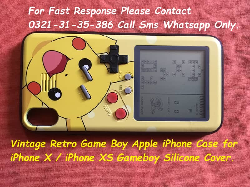 apple iPhone case for iPhone X XS vintage retro game boy 0